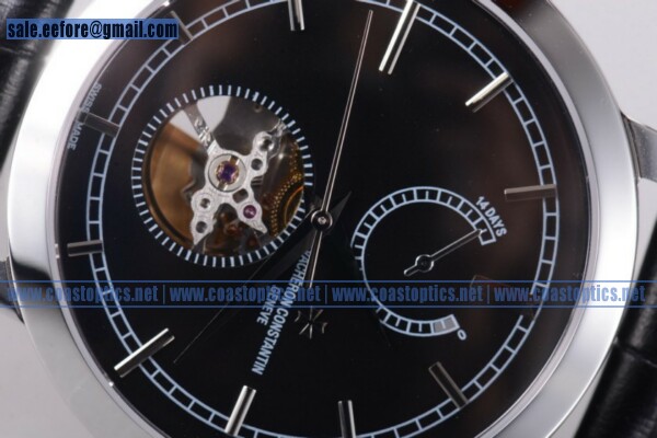 Best Replica Vacheron Constantin Patrimony 14- Days Power Reserve Tourbillon Watch Steel 89000/000P-9856